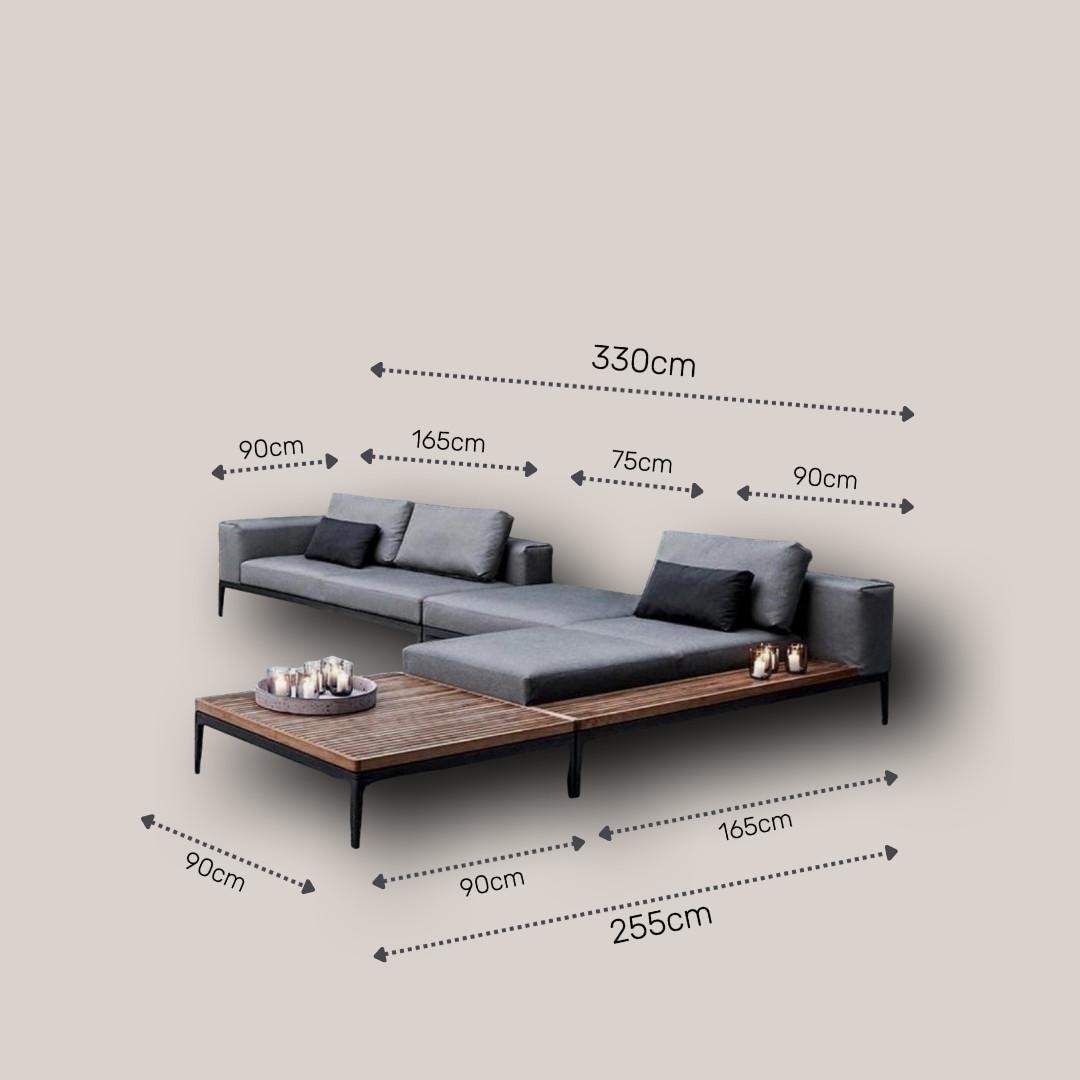 Urban Modern Metal and Wood Platform Bed Frame